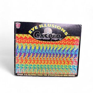 Vintage 1995 Casper Eye Illusions Magic 3-D Pictures Book 👻